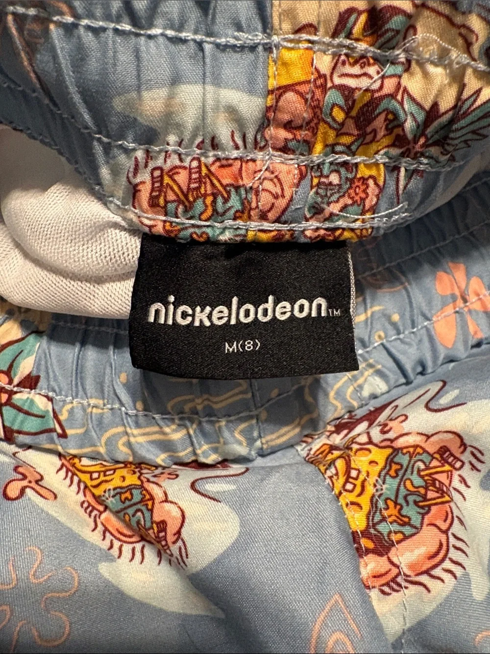 Boys Old Navy SpongeBob Print Swim Trunks size M(8)